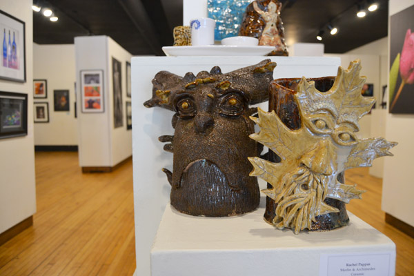 Pieces at UM-Flint's 2016 Annual Student Art Exhibition 