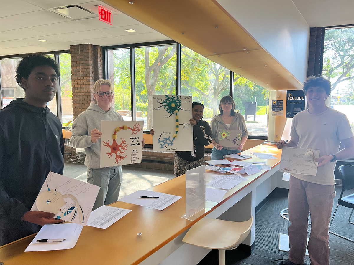 PSY100 Students at UM-Flint Show us How to Build a Neuron