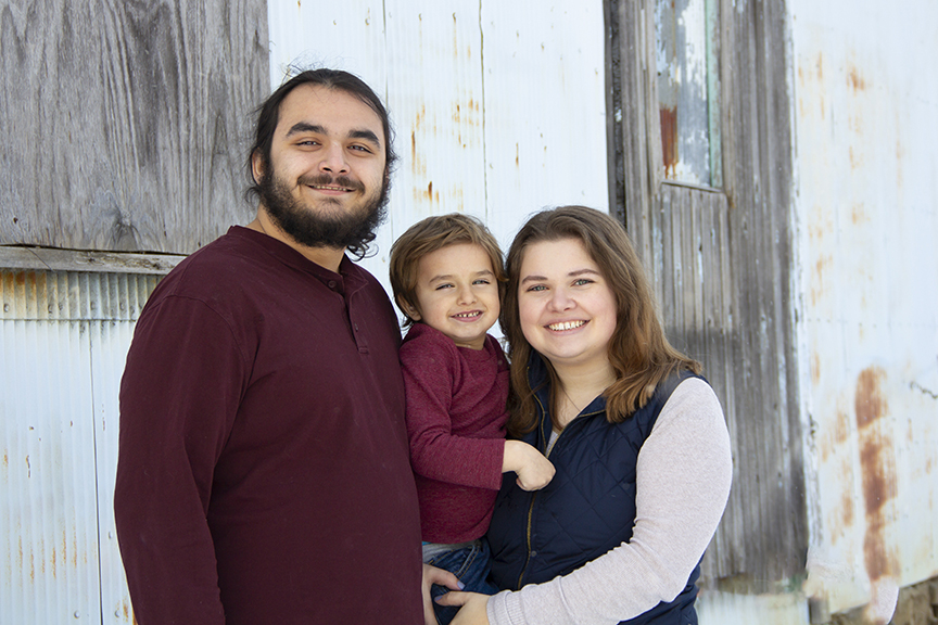 Kay-lee Fuller and family in family photo.