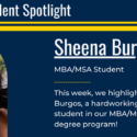 Graduate Student Spotlight– Sheena Burgos