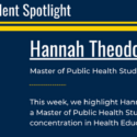 Graduate Student Spotlight: Hannah Theodorovich