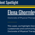 Graduate Student Spotlight: Elena Ghormley