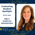 Graduating Student Spotlight – Karly Saez