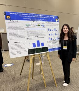 Student with poster