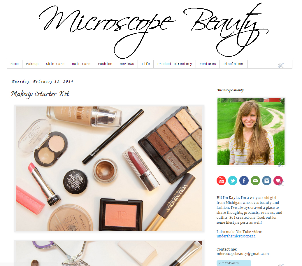 My beauty blog, microscopebeauty.com
