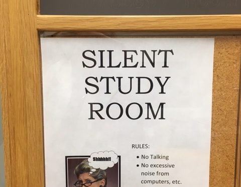 Shhhhhh …. !!!       The Library Added a QUIET Room!